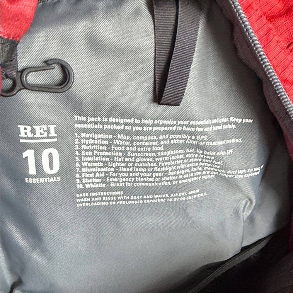 REI Trail 25 Adventure Red and Gray Hiking Backpack - Picture 8 of 11